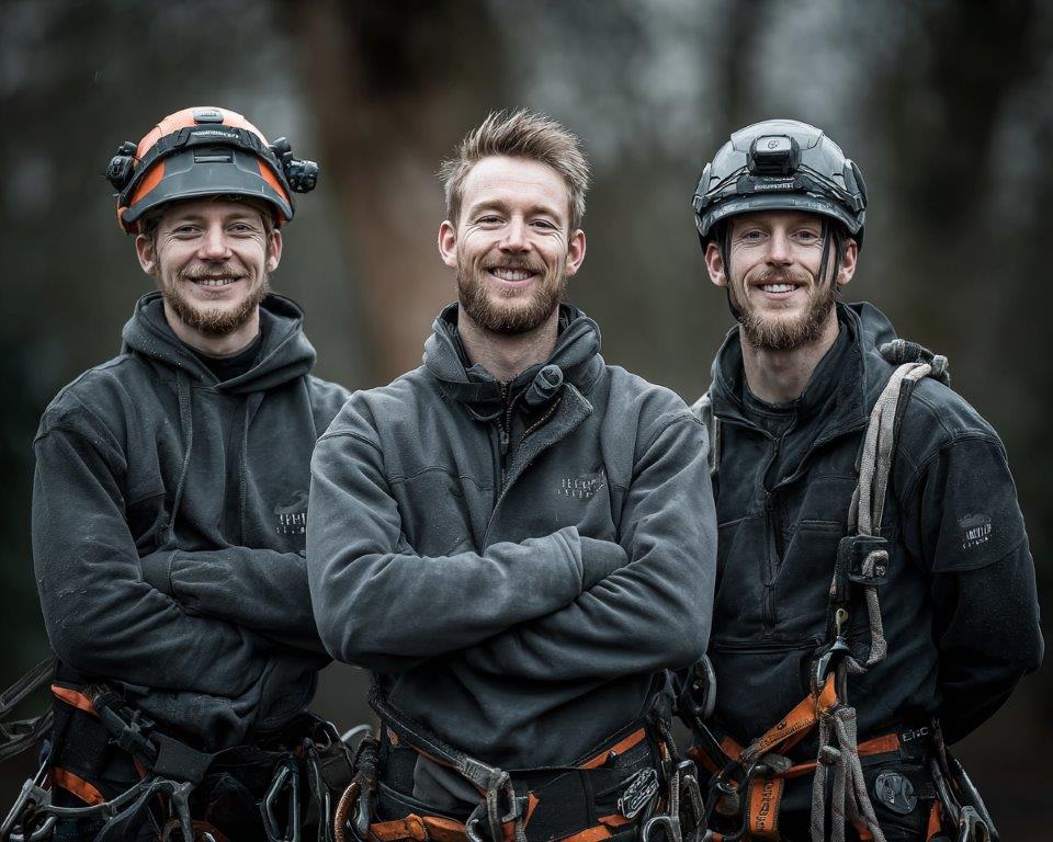 Clive Richards and the tree surgery crew